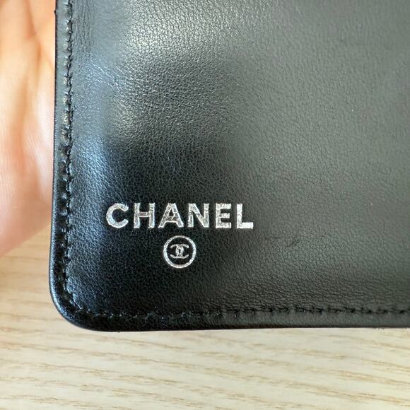 Chanel Lambskin Perforated Wallet Black - Picture 10 of 12